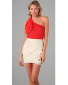 Alice + Olivia One Shoulder Top - Lyst