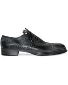 Dolce & Gabbana Paul Newman Perforated Cal Lace-up Shoes - Lyst