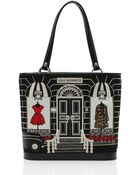 Lulu Guinness Black Medium Couture Shop Edith - Lyst