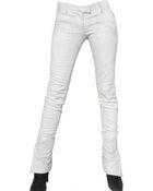 Balmain Biker Cotton Denim Jeans - Lyst
