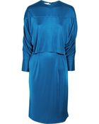 Saint Laurent Satin-Jersey Dress - Lyst