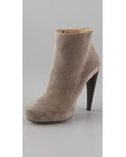 Maison Martin Margiela Suede Platform Booties - Lyst