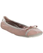 Prada Sport Orchid Perforated Leather Ballet Flats - Lyst