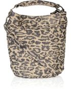 Be & D Leopard-print Leather Tote - Lyst