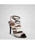 Bottega Veneta Light Titanium Buttermilk Ayers Sandal - Lyst