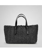 Bottega Veneta Nero Vernice Lambskin Python Tote Bag - Lyst