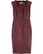 Jil Sander Checked Wool Dress - Lyst