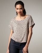 Splendid Polka-dot Top - Lyst