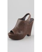 Elizabeth And James Strut Wedge Platform Sandals - Lyst
