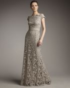 Tadashi Shoji Off-the-shoulder Lace Gown - Lyst