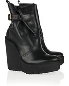 Pierre Hardy Leather Wedge Ankle Boots - Lyst