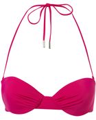 Topshop Purple Push Up Bikini Top - Lyst