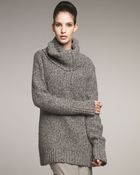 Donna Karan New York Loft Cashmere Tweed Turtleneck - Lyst
