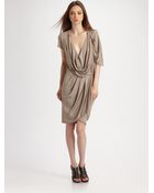 Haute Hippie Drape-front Knit Dress - Lyst