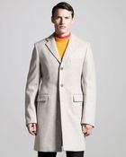 Jil Sander Wool Topcoat - Lyst