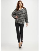 Saint Laurent High-waist Narrow Pants - Lyst