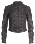 AllSaints Brocade Cropped Jacket - Lyst