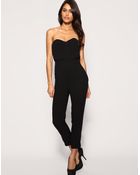ASOS Collection Asos Pleated Bust Jumpsuit - Lyst
