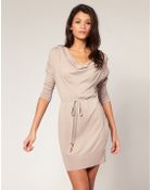 ASOS Collection Asos Cowl Neck Knitted Dress - Lyst