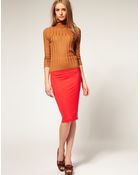 ASOS Collection Asos Jersey Pencil Skirt - Lyst