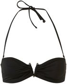 Topshop Black Bandeau Bikini Top - Lyst