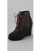 Rag & Bone Dolgan Wedge Booties - Lyst