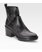 Alexander Wang Leather Cutout Ankle Boots - Lyst