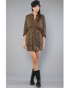 Cheap Monday The Militaria Dress in Dark Green - Lyst