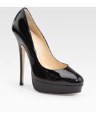 Jimmy Choo Patent Leather Pumps - Lyst