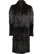 Maison Martin Margiela Goat Hair and Rabbit Fur Coat - Lyst