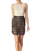 By Malene Birger Two Tone Lace Dress - Lyst