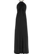 Amanda Wakeley Chain-strap Washed-silk Halterneck Gown - Lyst