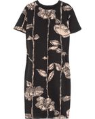 Marc Jacobs Rose-print Silk Dress - Lyst