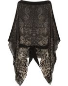 Roberto Cavalli Printed Silk-chiffon Top - Lyst