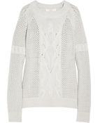 Vanessa Bruno Athé Cable-knit Wool Sweater - Lyst