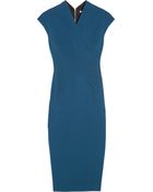 Victoria Beckham 100 Silk and Wool-blend Double-crepe Dress - Lyst
