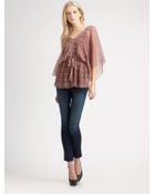 Ella Moss Gypsy Printed Top - Lyst