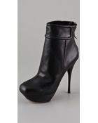 L.a.m.b. Blazon Platform Booties - Lyst