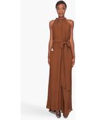 Lanvin Long Grecian Dress - Lyst