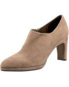 Stuart Weitzman Mid-heel Ankle Bootie - Lyst