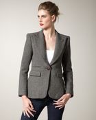 Smythe Structured Flannel Blazer - Lyst