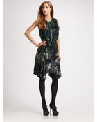 Edun Silk Asymmetrical Hem Dress - Lyst