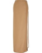 Maison Martin Margiela Embellished Wool Maxi Skirt - Lyst