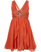 Topshop Scatter Beaded Babydoll Dress By Dress Up - Lyst
