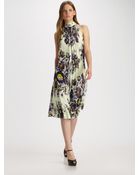 Suno Pleated Trapeze Dress - Lyst