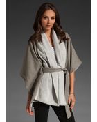 James Perse Oversized Blanket Cardigan - Lyst