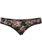 Topshop Black Floral Lace Mini - Lyst