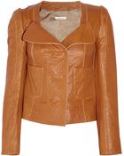 Carven Leather Jacket - Lyst