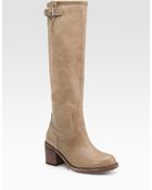 Dolce Vita Jeneva Leather Knee-high Buckle Boots - Lyst