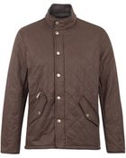 Barbour Brown Chelsea Sportsquilt Jacket - Lyst
